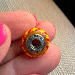 Pandora Murano Glass Charm Yellow and Red